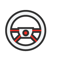 Car Steering And Suspension Icon